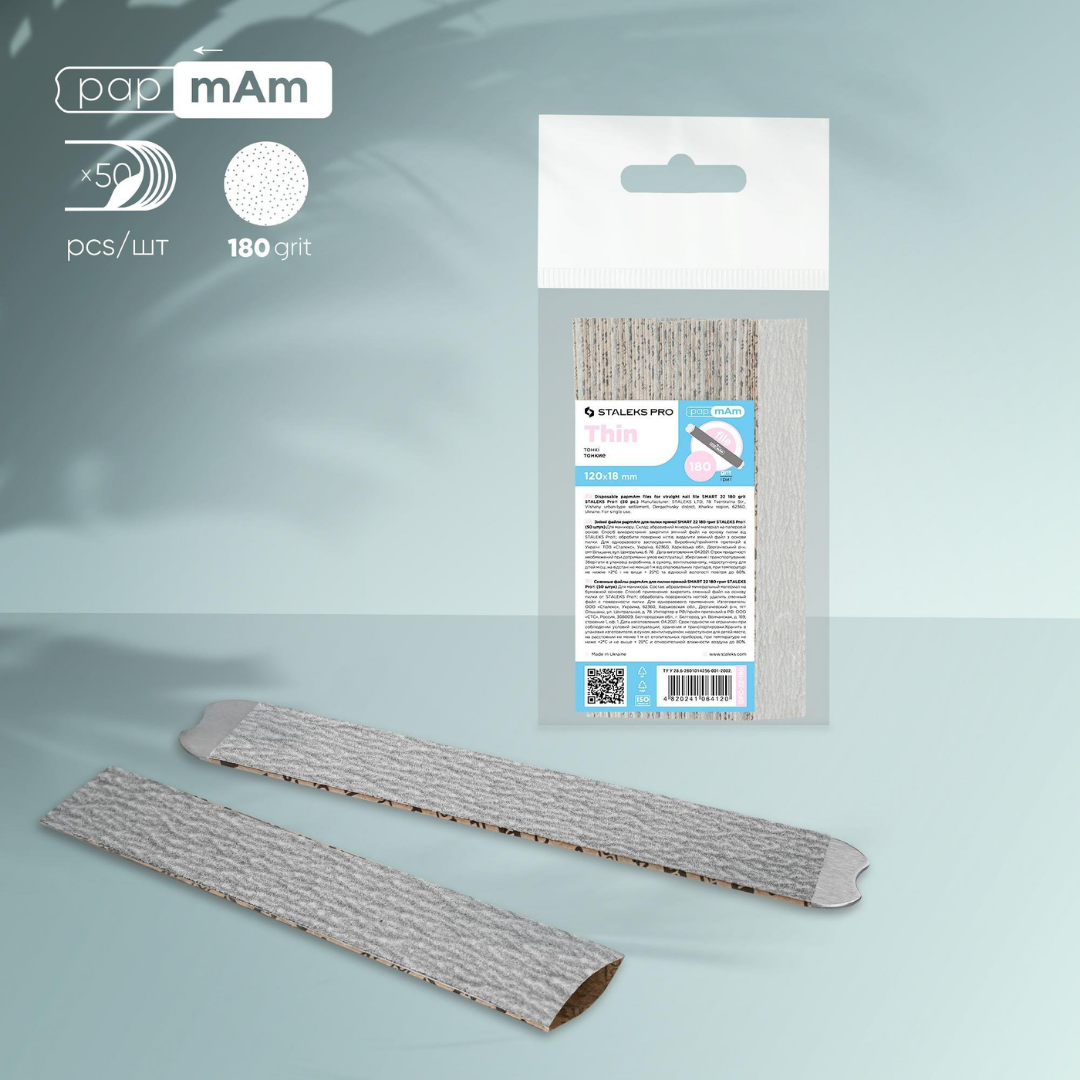 Staleks SMART 22 PapmAm Yedek Törpüler, 180 Grit (50 Adet)