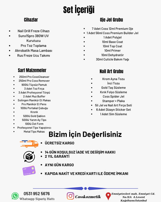 Profesyonel Protez Tırnak Seti - Full Tırnak Seti - 2