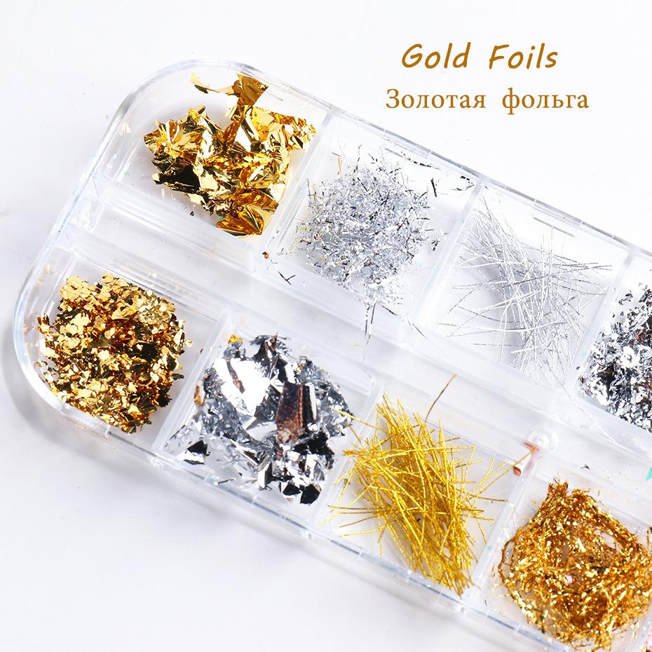Nail Art Kırık Folyo Süsleme
