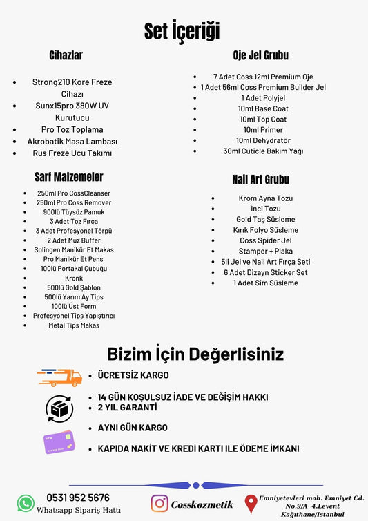 Profesyonel Protez Tırnak Seti - Full Tırnak Seti