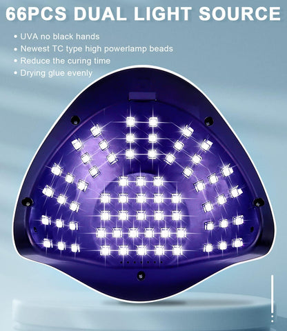 SUN X11 Uv Led Tırnak Kurutucu 280 Watt 66 Led Protez Tırnak Kalıcı Oje Kurutma Makinası